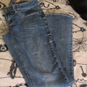 Seven7 Blue Straight Leg Jeans Classic Style